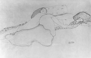 Deux femmes endormies - Gustav Klimt